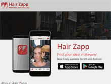 Tablet Screenshot of hairzapp.com